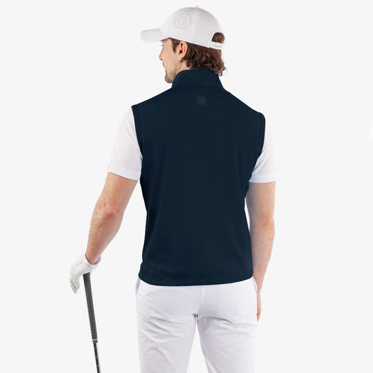 Galvin Green Mens Sleeveless Insulating Vest in Navy