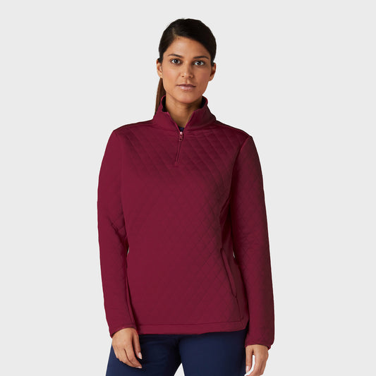 Callaway Women's 1/4 Zip Thermal Quilted Golf Top