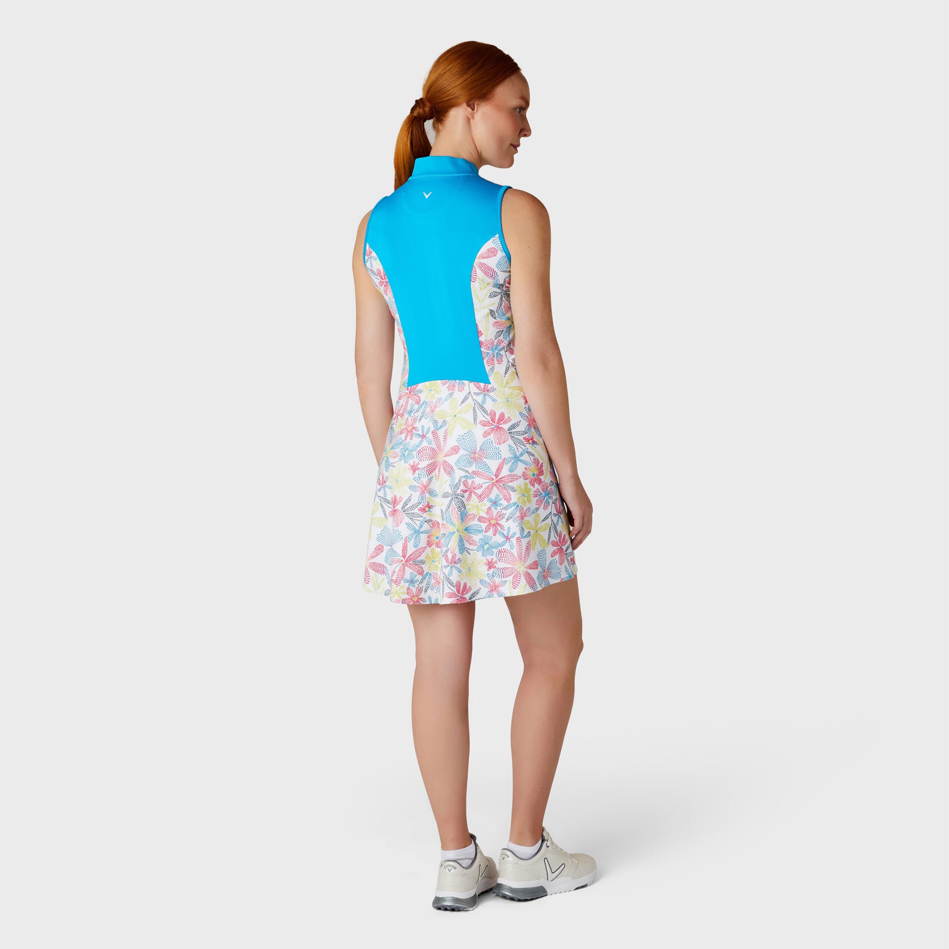 Callaway Ladies Golf Dress with Floral Chevron Print