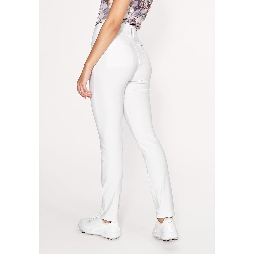 Rohnisch Ladies Slim-Fit Pull-On White Golf Trousers