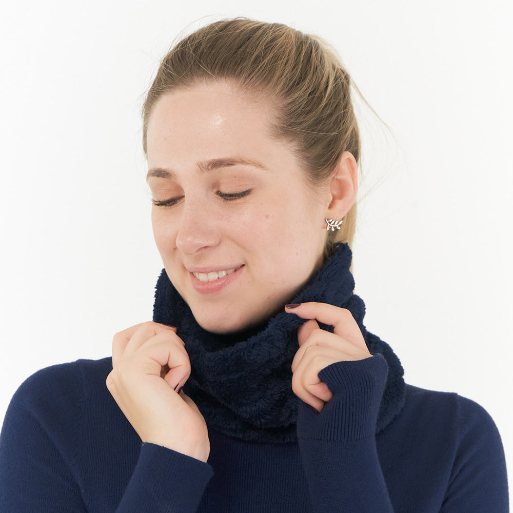 Pure Ladies Eira Fur Snood in Navy