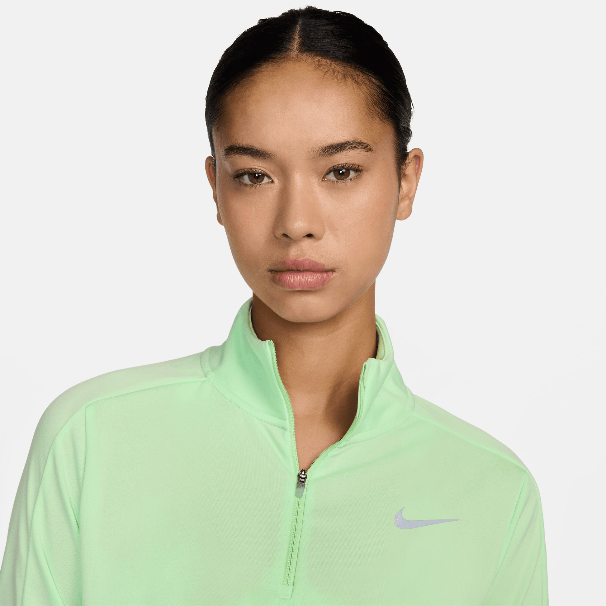 Nike Ladies Dri-FIT Long Sleeve Top in Vibrant Green