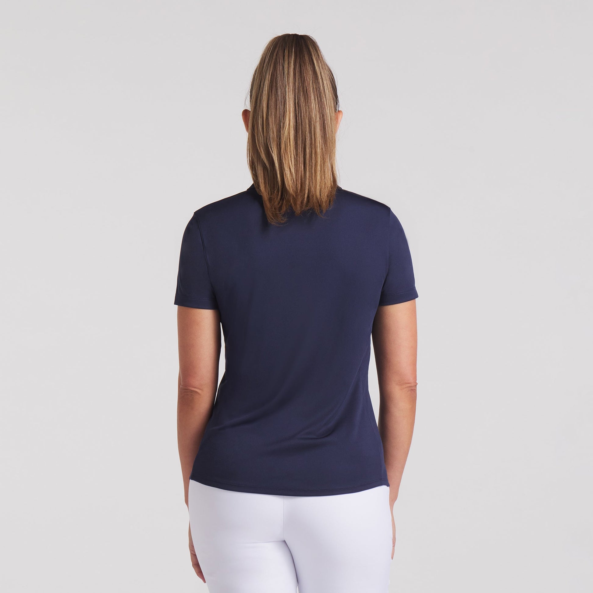 Puma Golf Ladies Short Sleeve Polo in Deep Navy