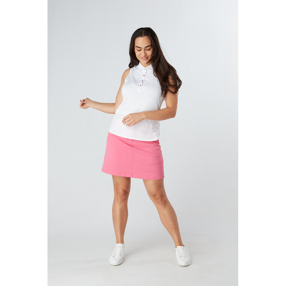 Swing Out Sister White Sleeveless Polo