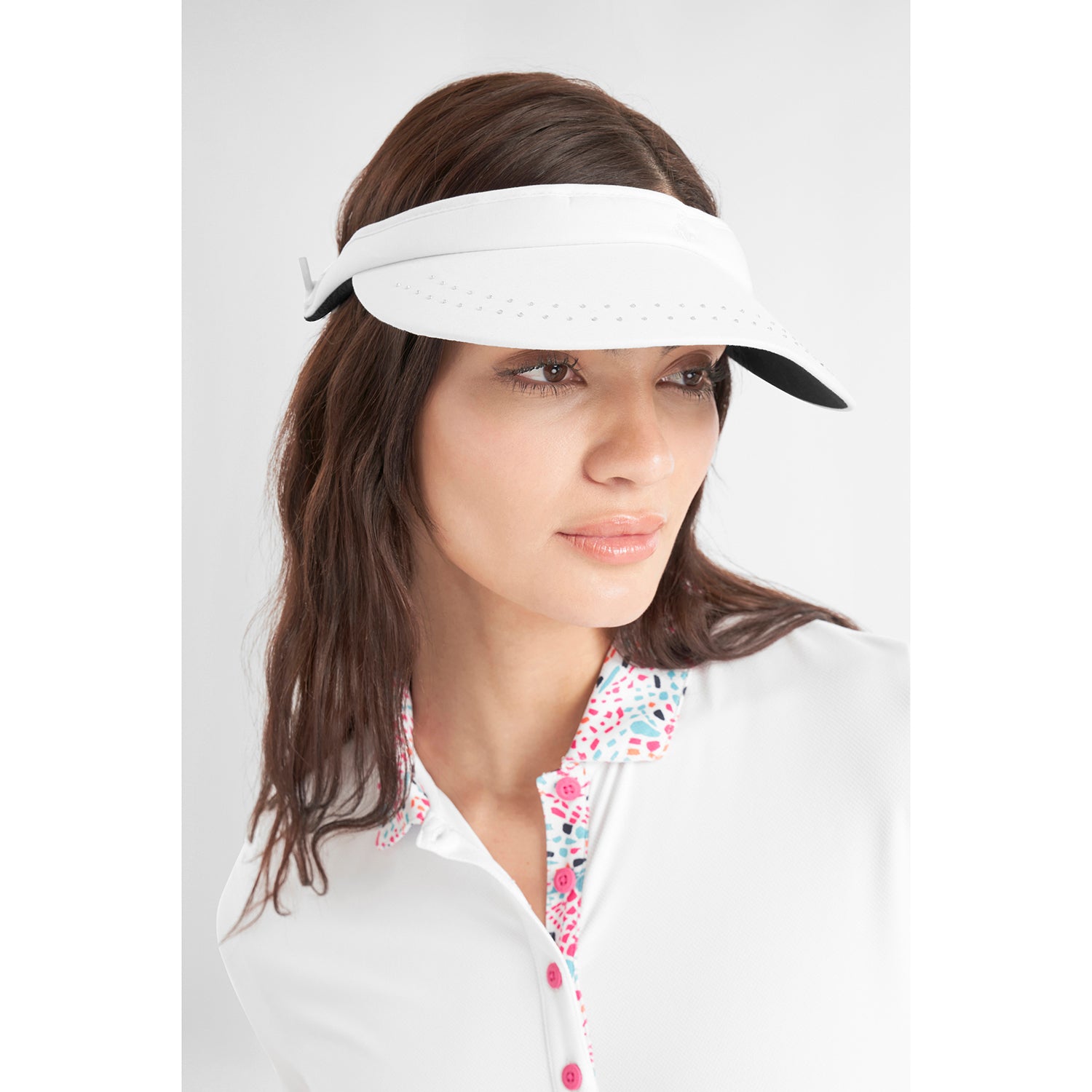 Green Lamb Ladies Diamanté Visor with Adjustable Fit