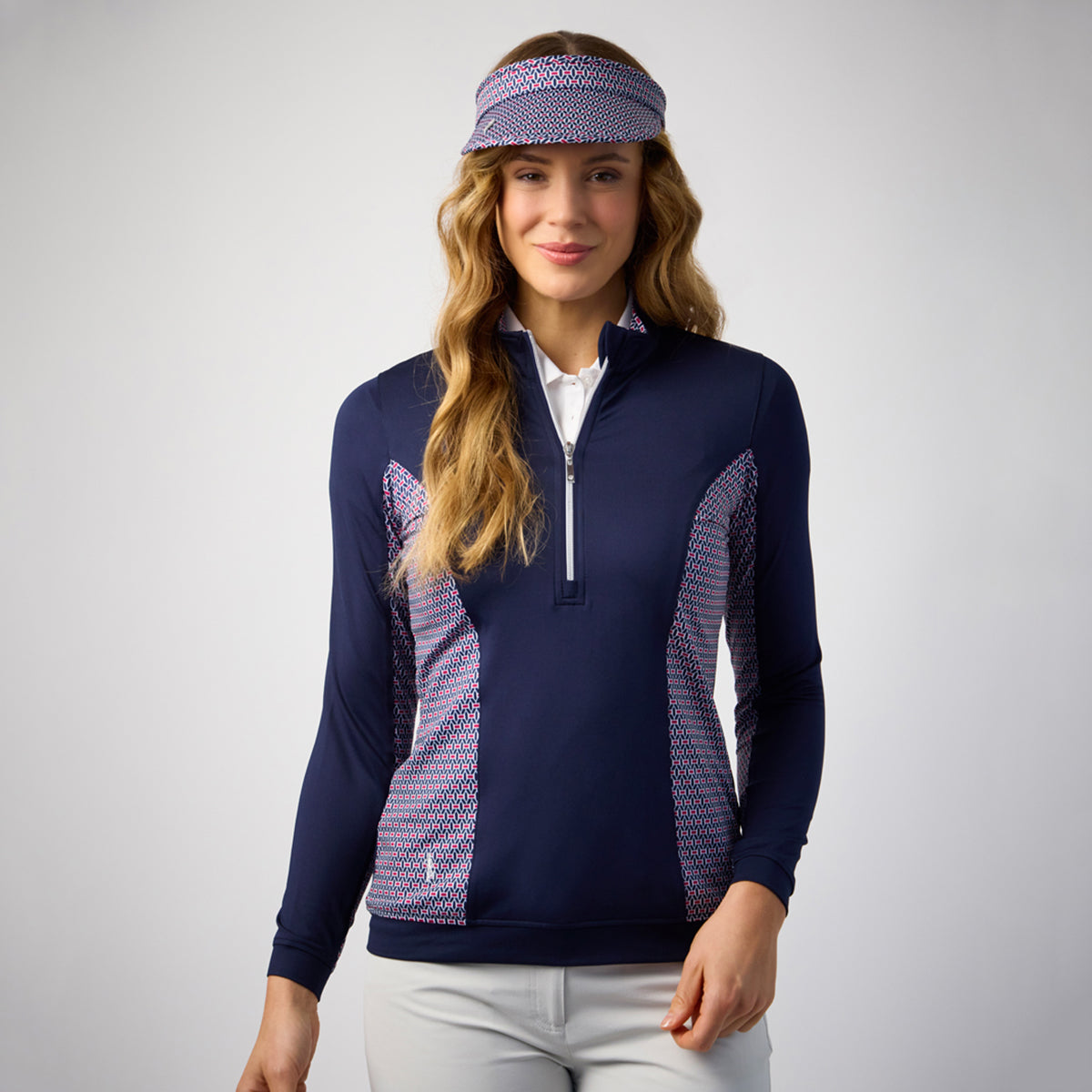 Glenmuir Ladies Navy Lightweight Mid-Layer - Elegant Stretch Comfort for Everyday Wear