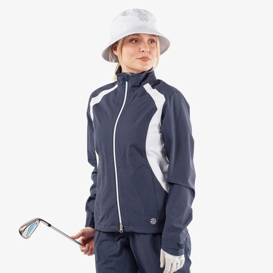 Galvin Green Ladies Navy Waterproof Jacket with PERTEX® Shield Stretch