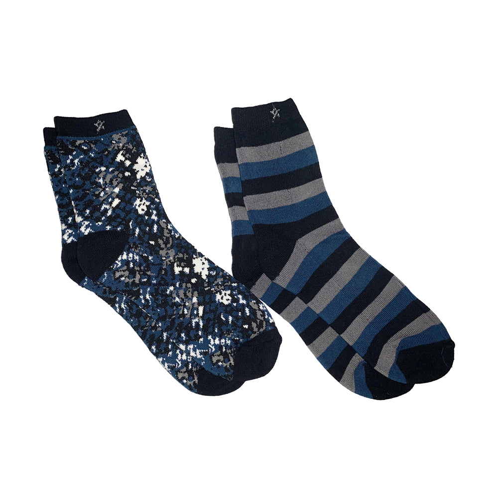 Swing Out Sister Ladies 2 Pair Pack of Socks in Lapis Blue