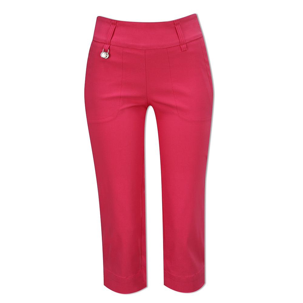 Daily Sports Ladies Pull-On Golf Capris in Dhalia Pink