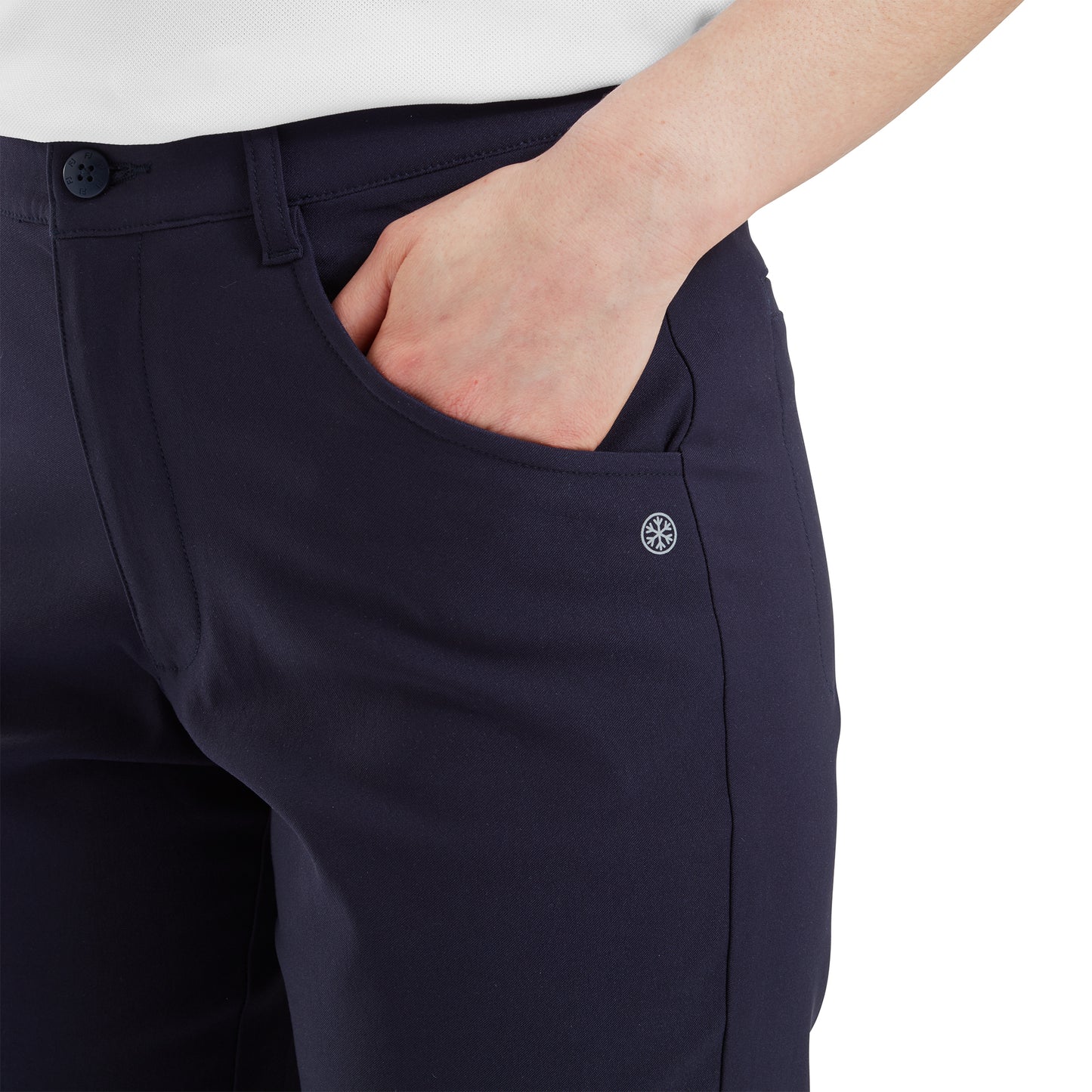 FootJoy Ladies Fleece Brushed-Back Thermal Trousers in Navy