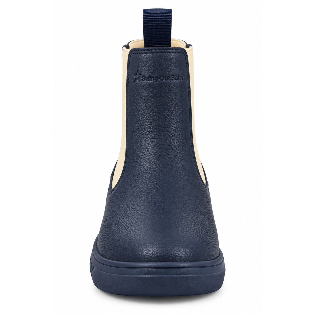 Swing Out Sister Ladies Pull-On Waterproof Chelsea Winter Boot in True Navy