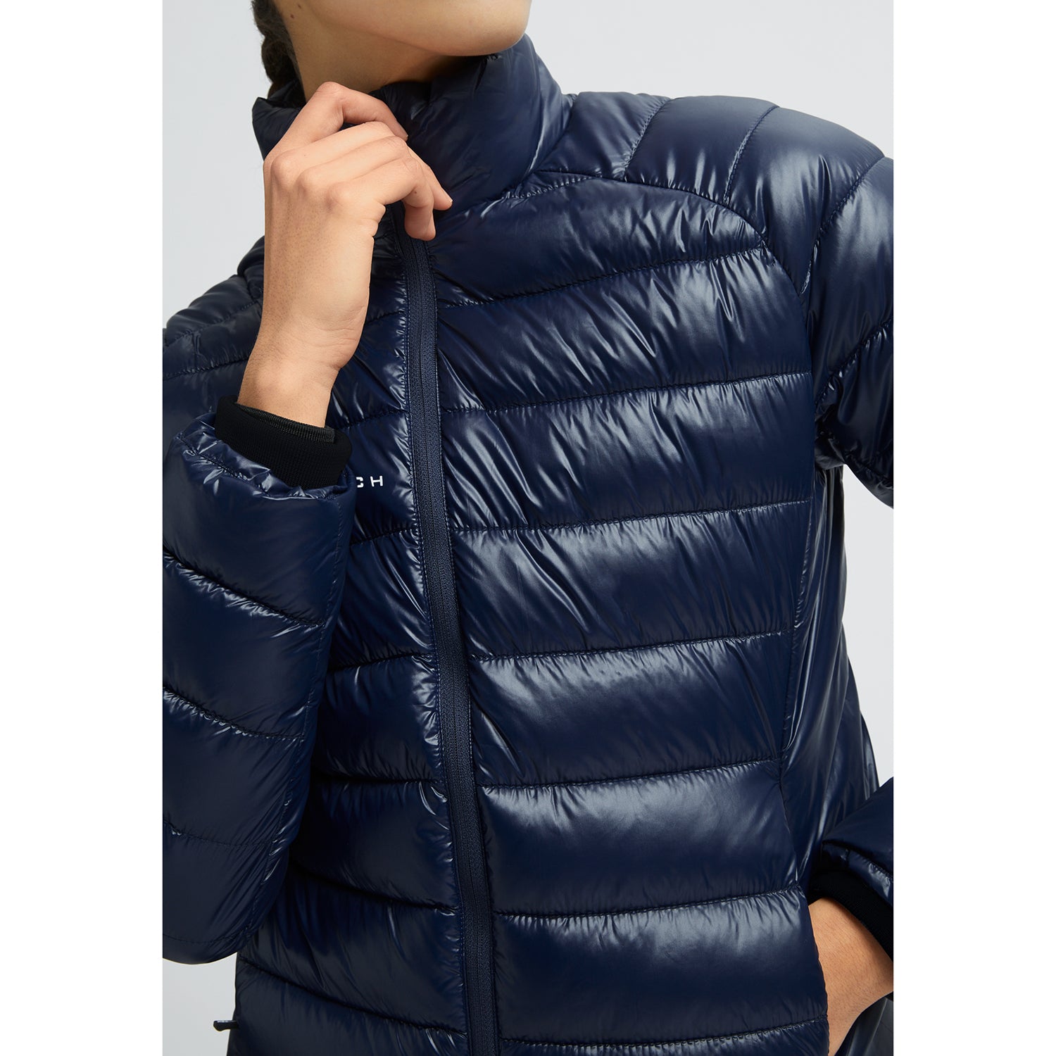 Rohnisch Ladies Navy Lightweight Quilted Jacket GolfGarb