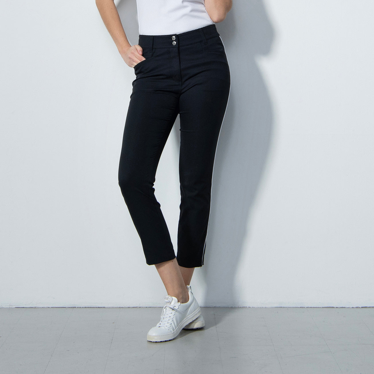 Daily Sports Ladies Glam Ankle Trousers in Black