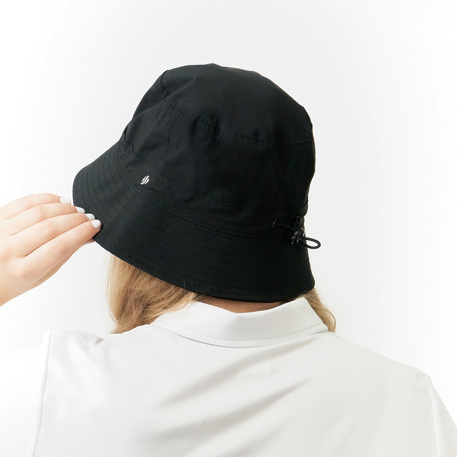 Surprizeshop Ladies Black Waterproof Bucket Hat