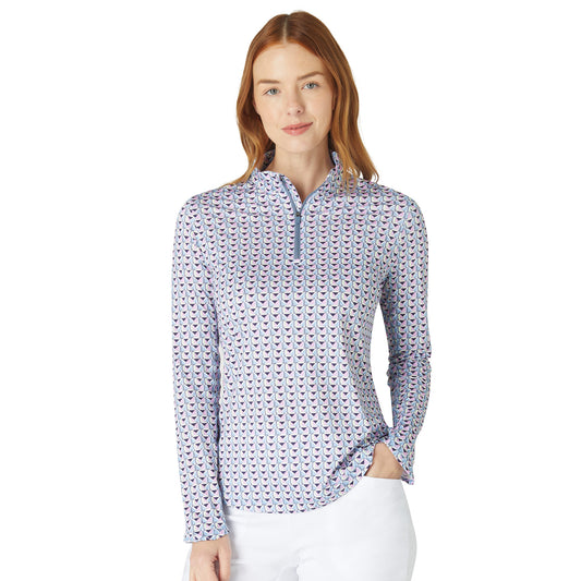 Callaway Womens Golf Top with Geo Print Design