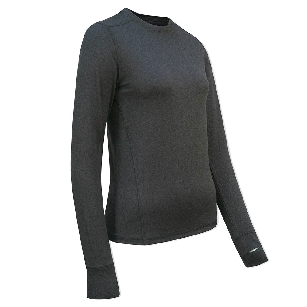 Callaway Ladies Long Sleeve Crew Neck Base Layer in Dark Grey