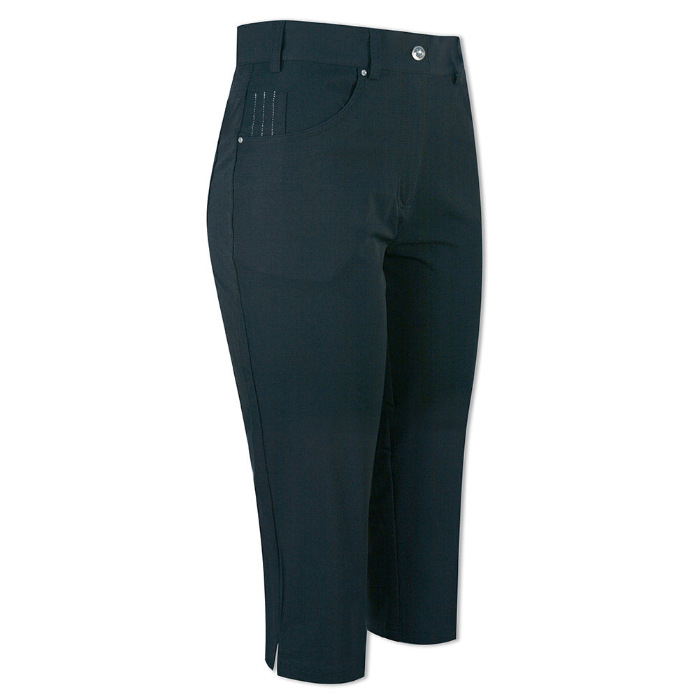 Glenmuir Ladies Navy Stretch Pedal Pushers