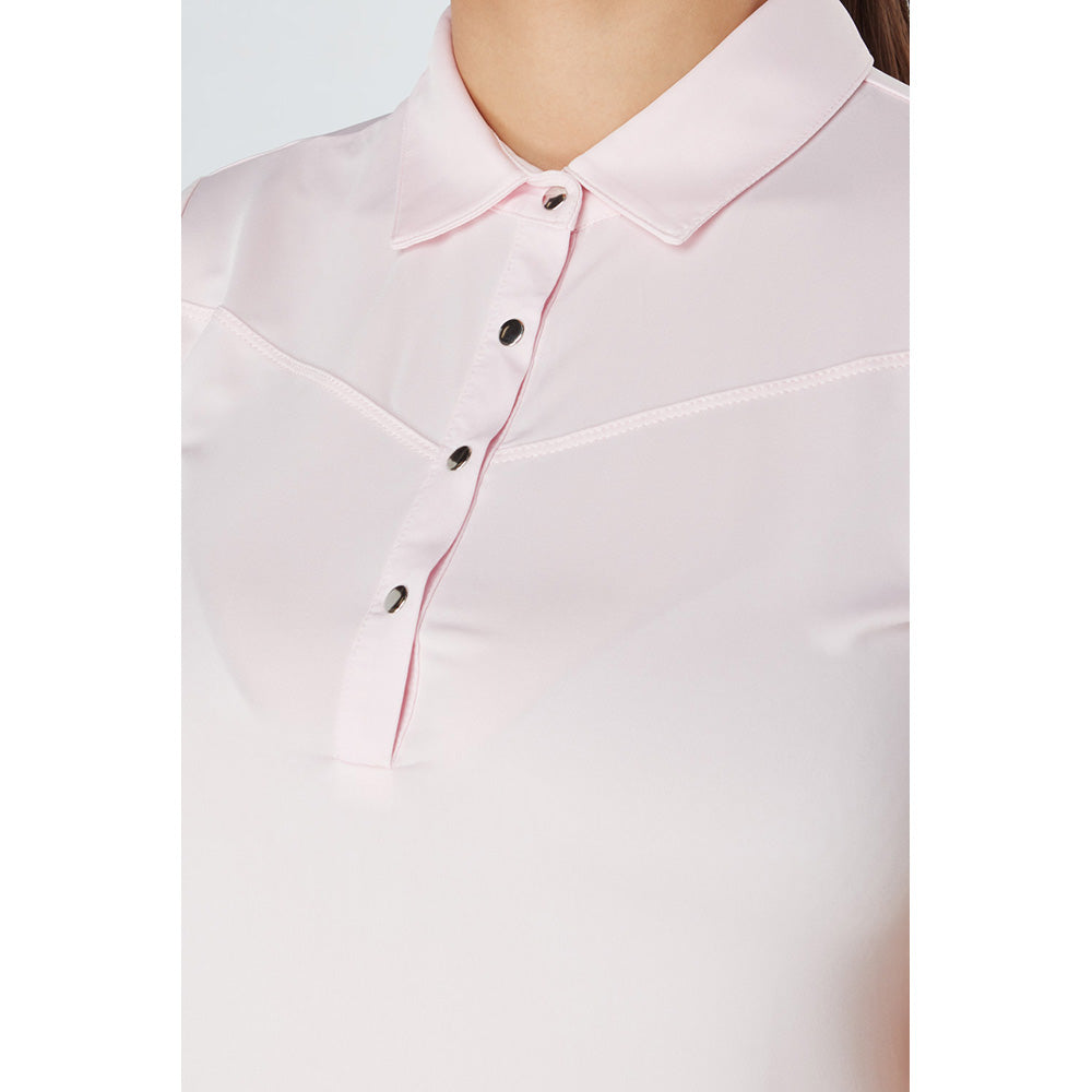 Swing Out Sister Cherry Blossom Cap Sleeve Golf Polo