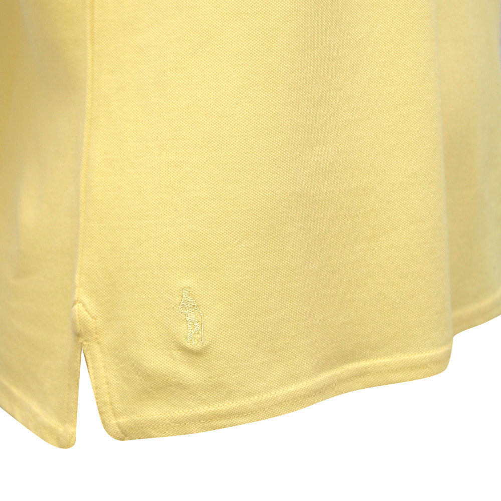 Glenmuir Ladies Pique Knit Short-Sleeve Polo with Soft Cotton Finish in Yellow