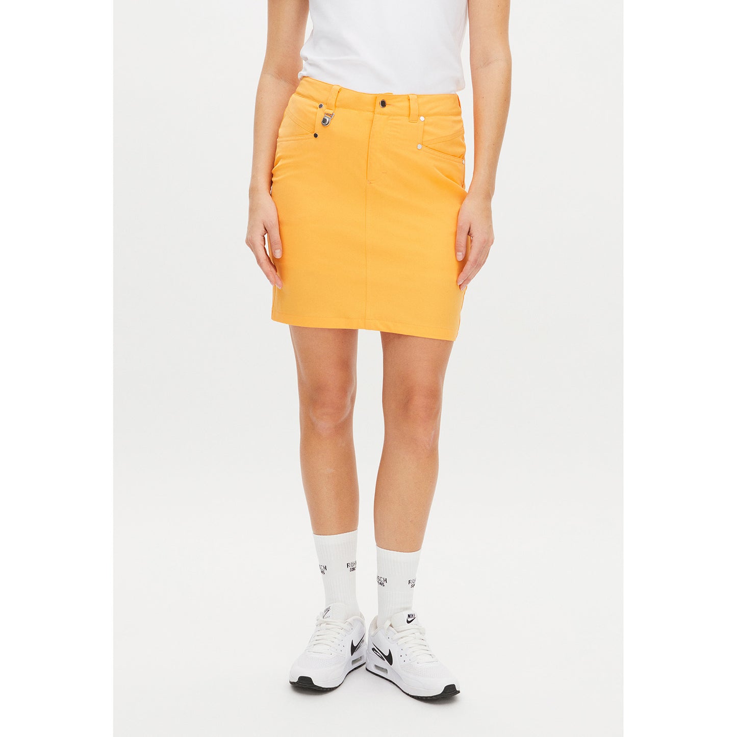 Rohnisch Ladies Lightweight Twill Skort in Blazing Orange