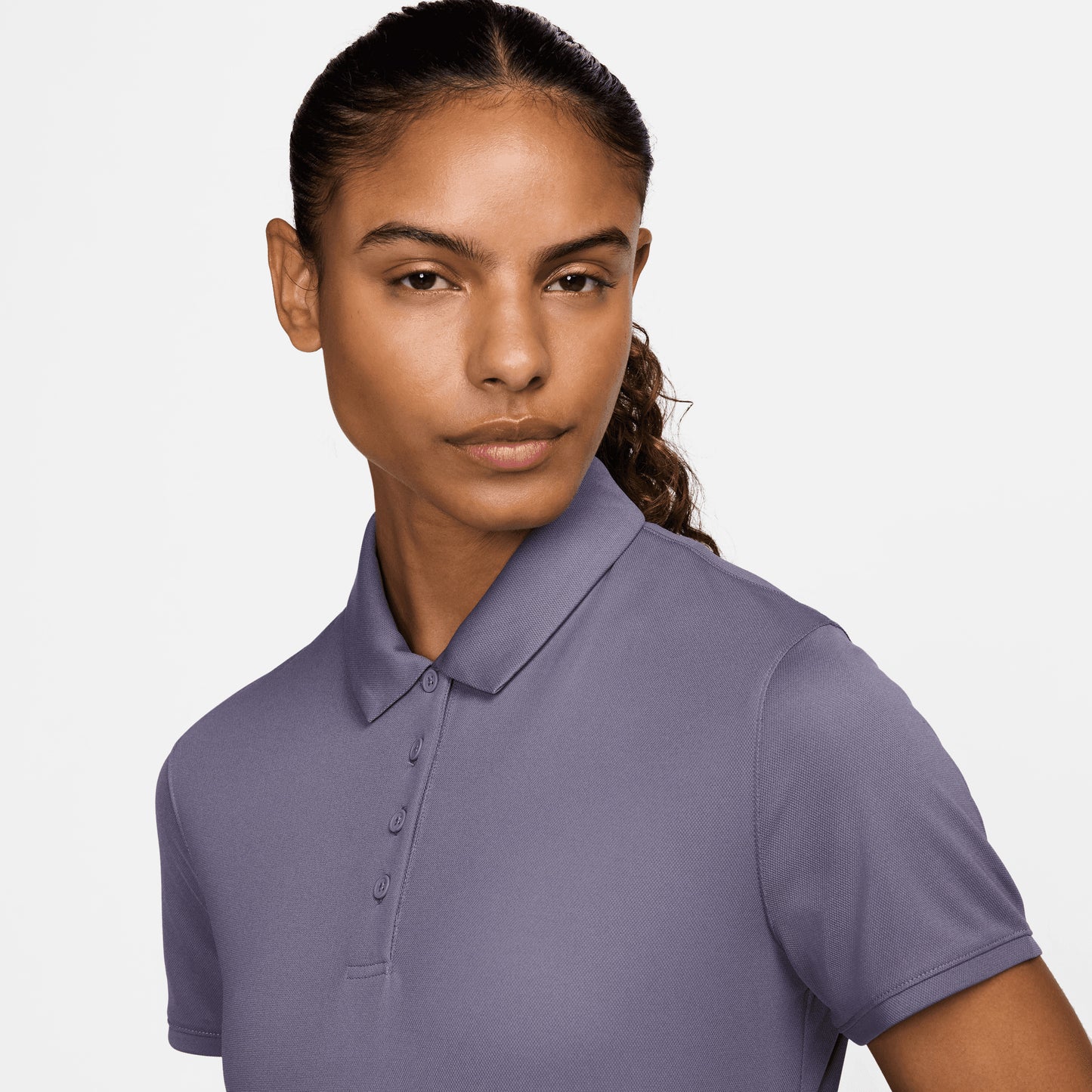 Nike Ladies Short Sleeve Dri-FIT Golf Polo in Deep Mauve