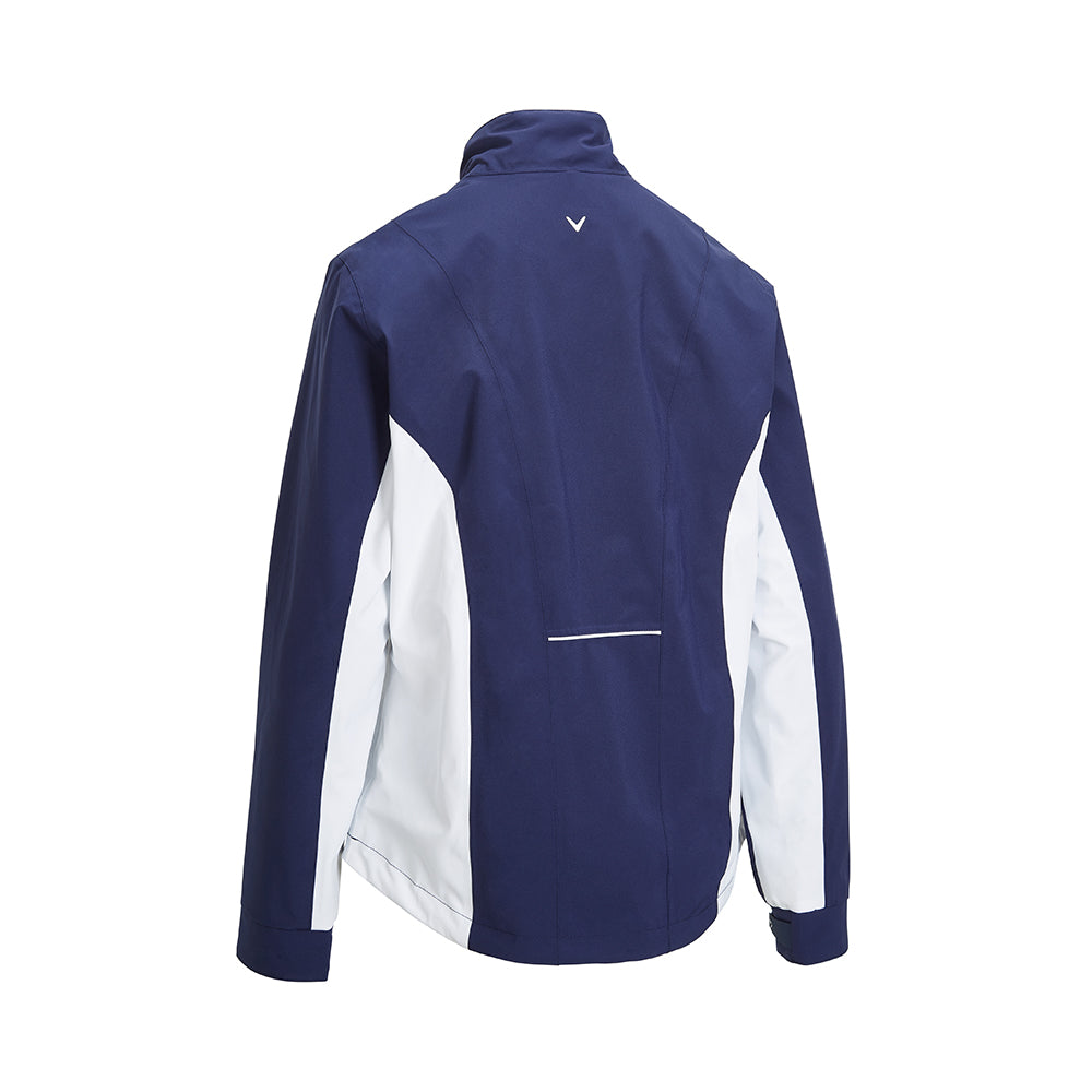 Callaway Ladies Weather Series Waterproof Jacket with 3 Year Warranty in Peacoat & White