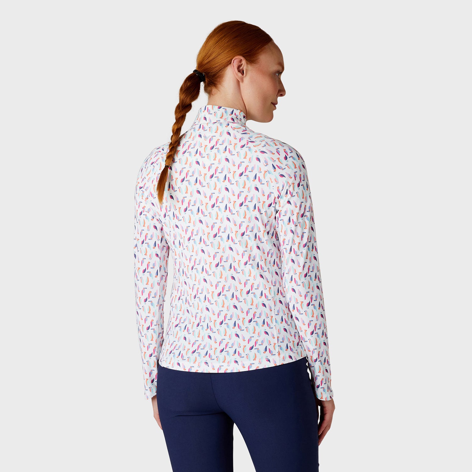 Callaway Ladies Birdie & Eagle Print Long Sleeve Golf Top