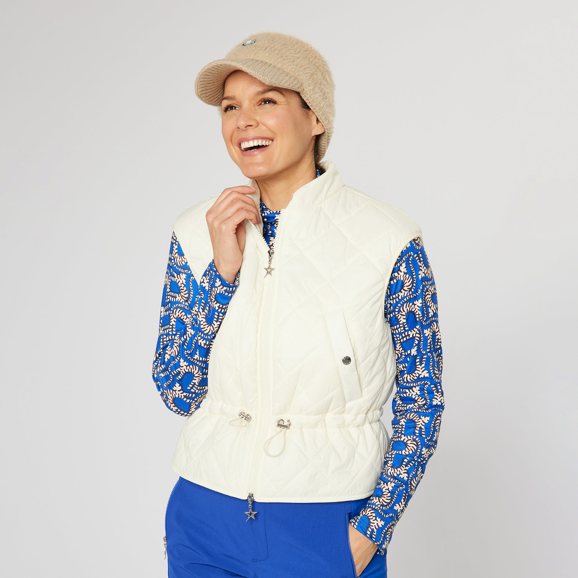 Swing Out Sister Ladies Insulated Gilet with Drawstring Waist