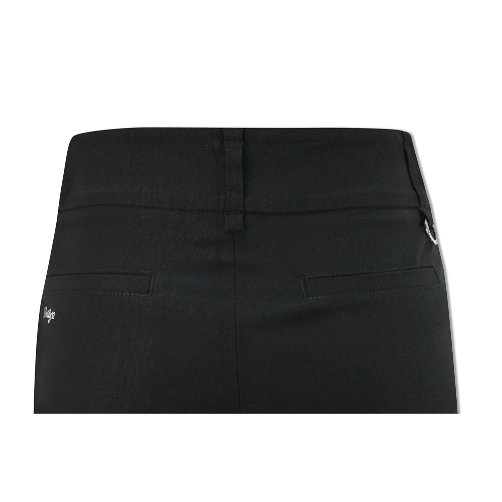 Daily Sports Ladies Pull-On City Shorts with Super-Stretch Finish in Black