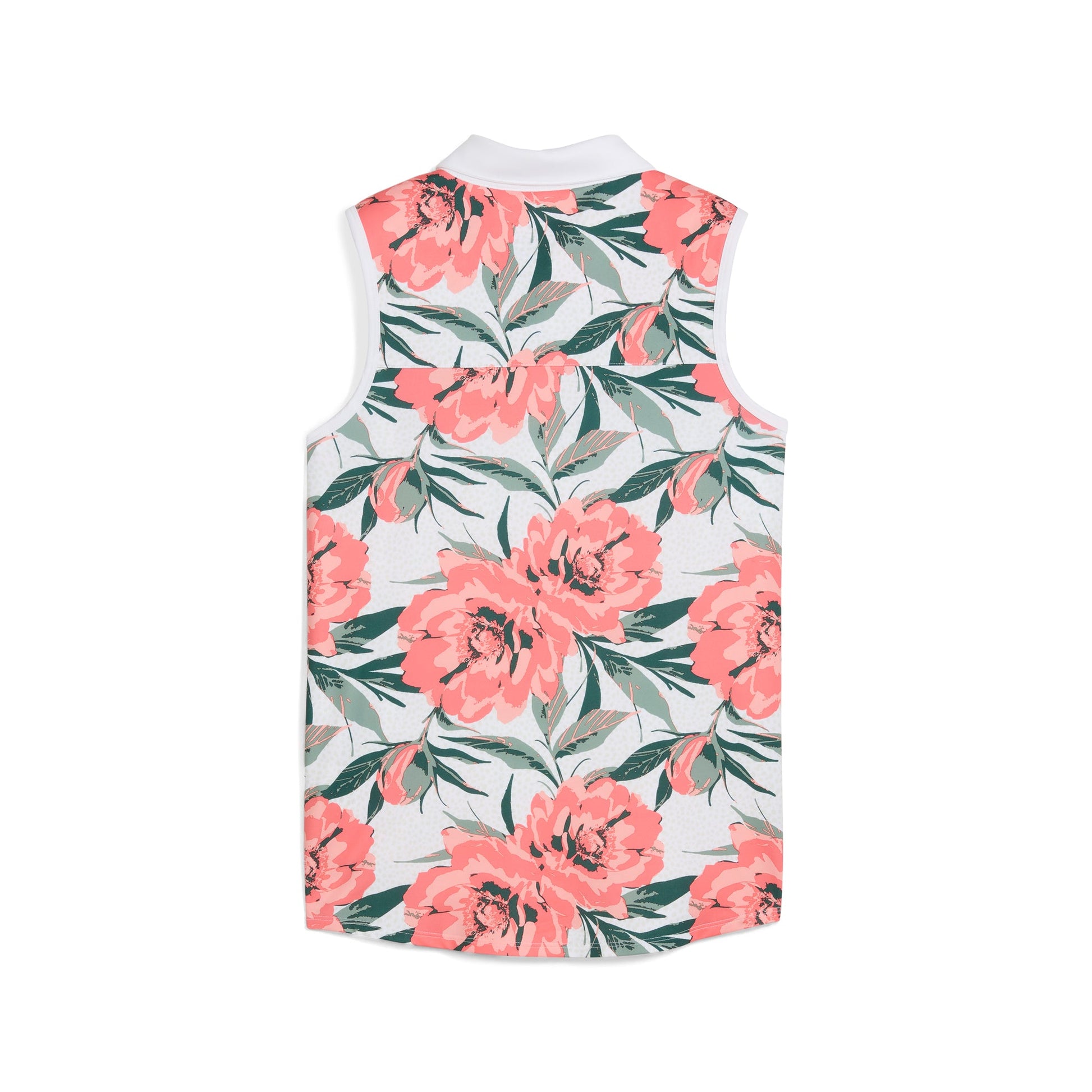 Puma Golf Ladies Sleeveless Polo in Floral Print