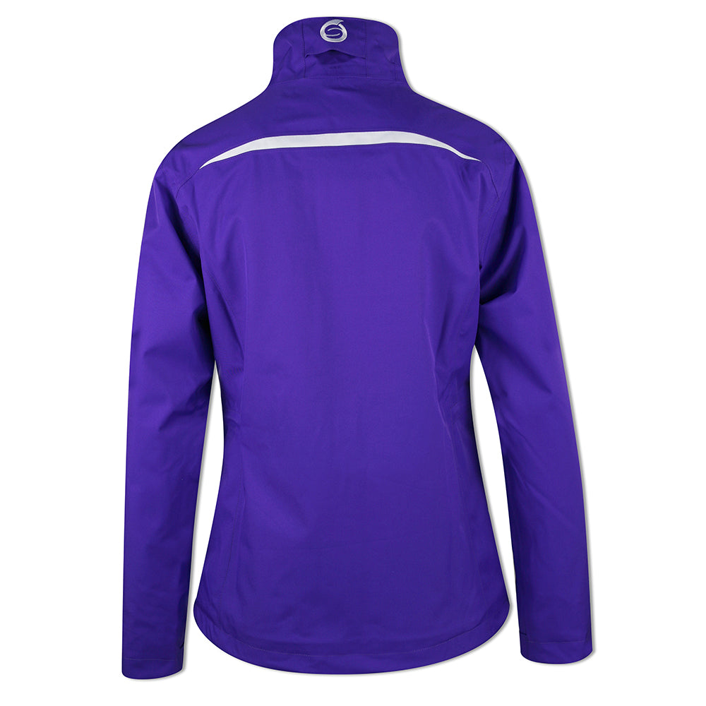 Sunderland Ladies Lightweight Waterproof Jacket with Lifetime Guarantee in Purple & White