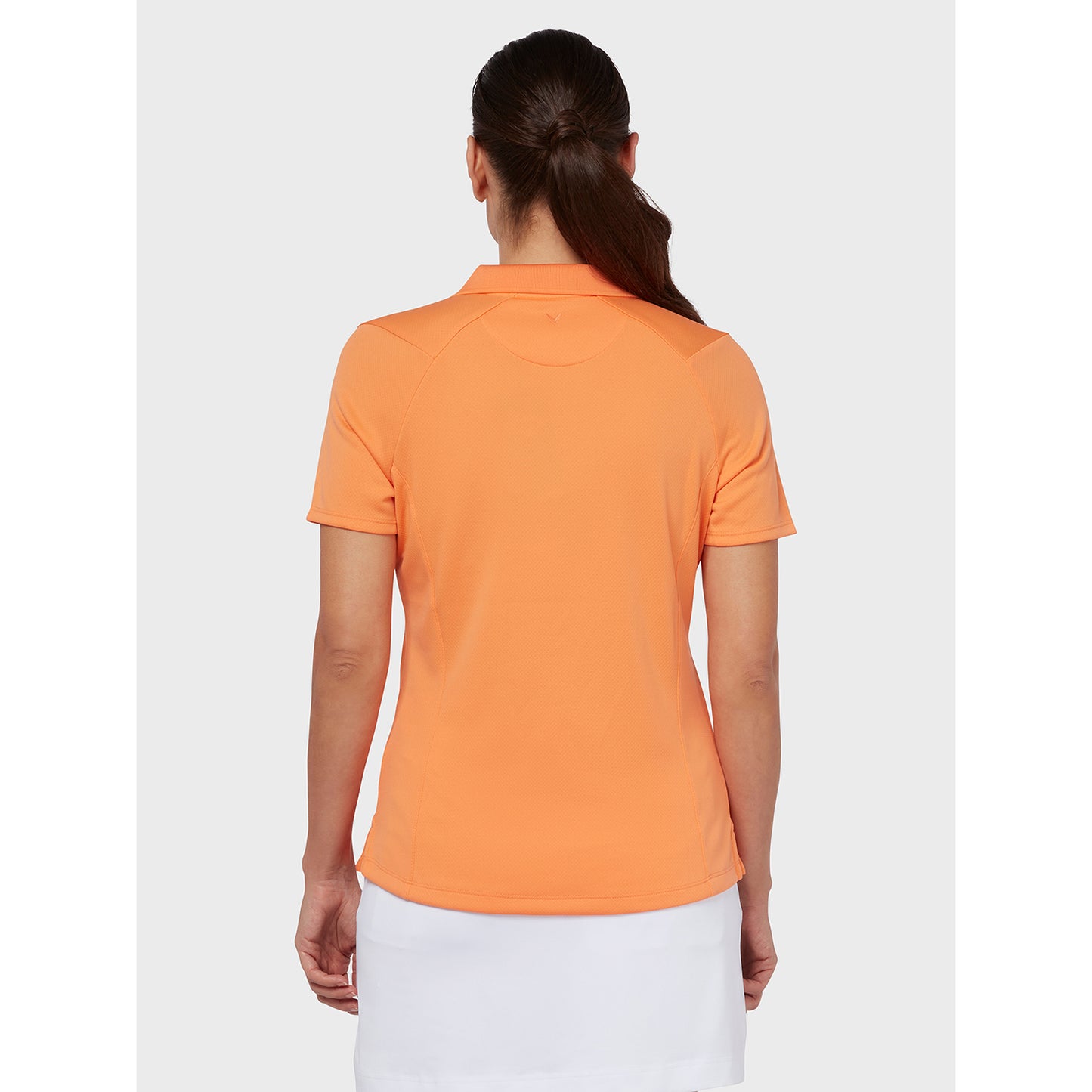 Callaway Ladies Short Sleeve Swing Tech Polo with Opti-Dri in Nectarine