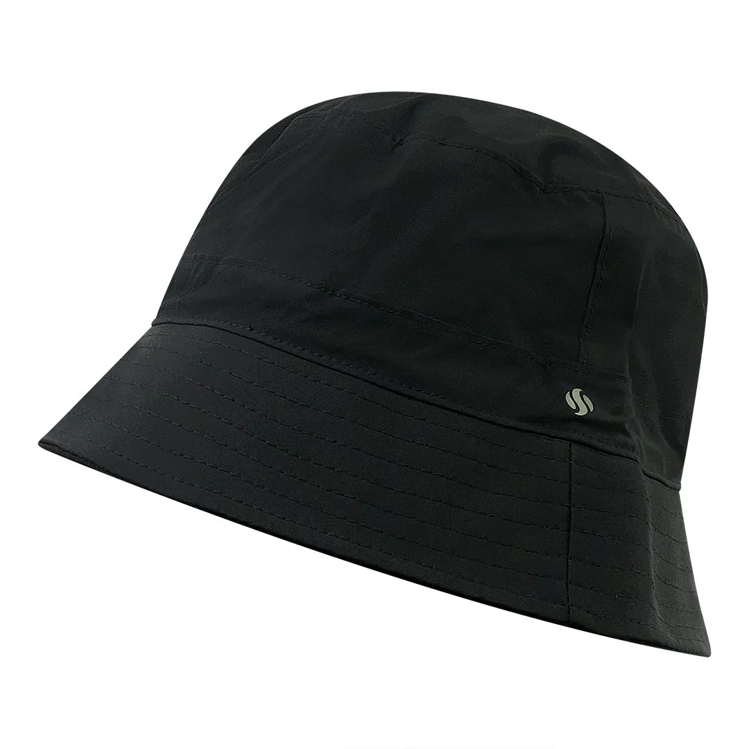 Surprizeshop Ladies Black Waterproof Bucket Hat