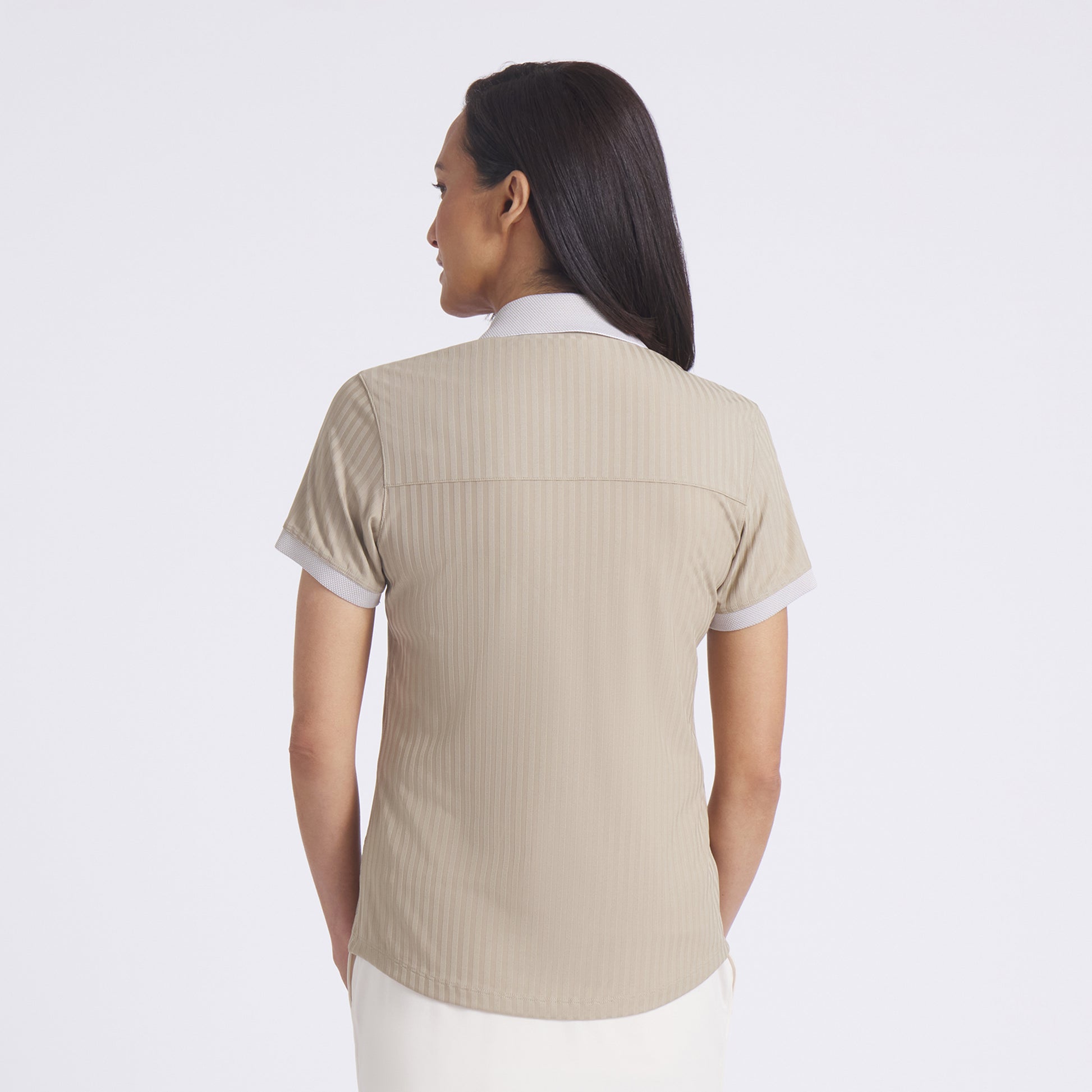 Puma Golf Ladies Short Sleeve Jacquard Polo