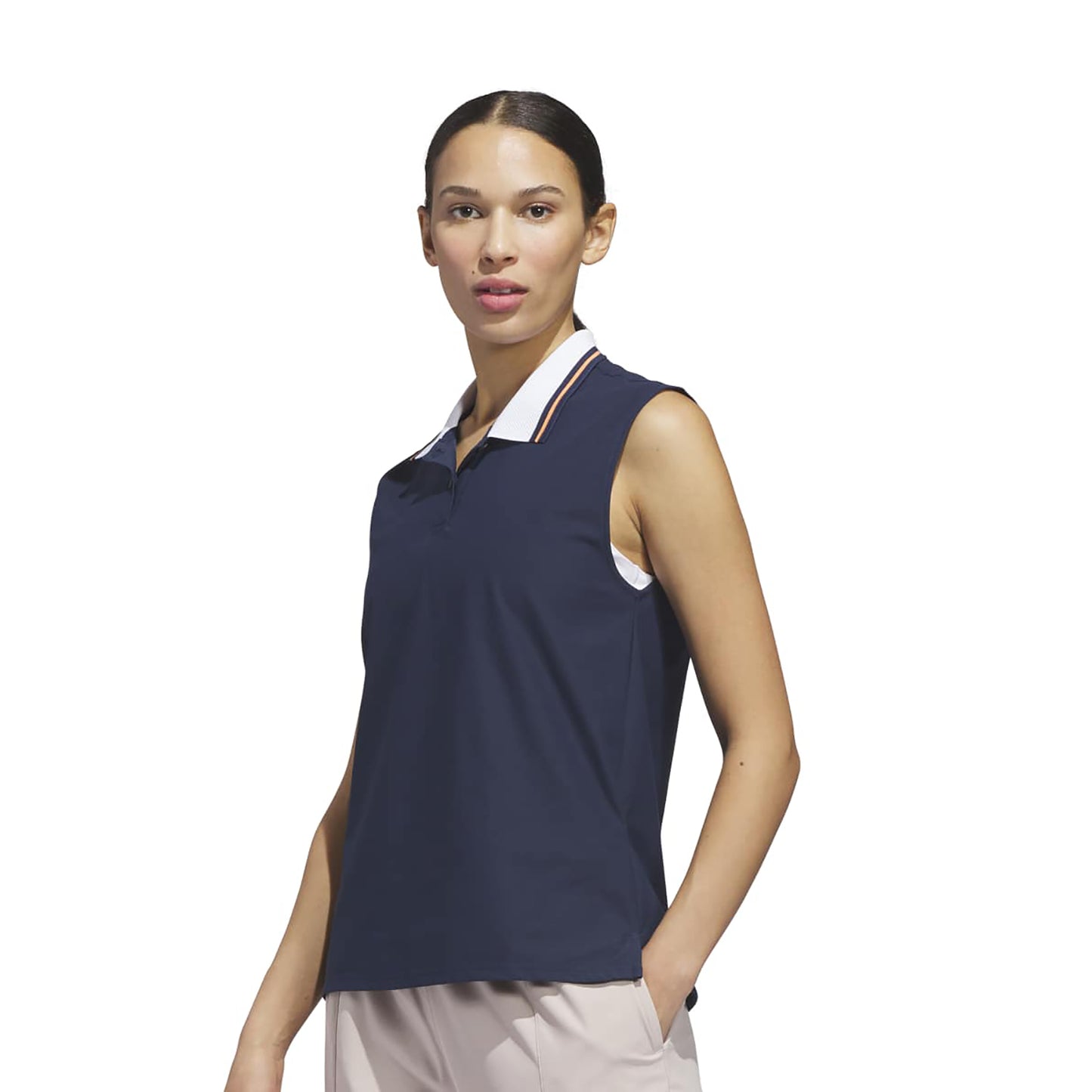 adidas Golf Ladies Navy Polo - Stylish Performance & Versatility for Warm-Weather Rounds