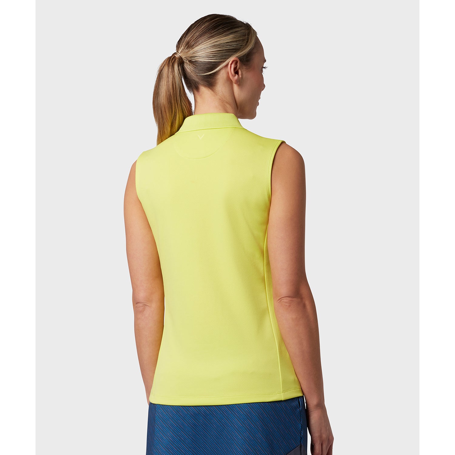 Callaway Ladies Essential Sleeveless Opti-Dri Polo in Limeade - Last One XS Only Left