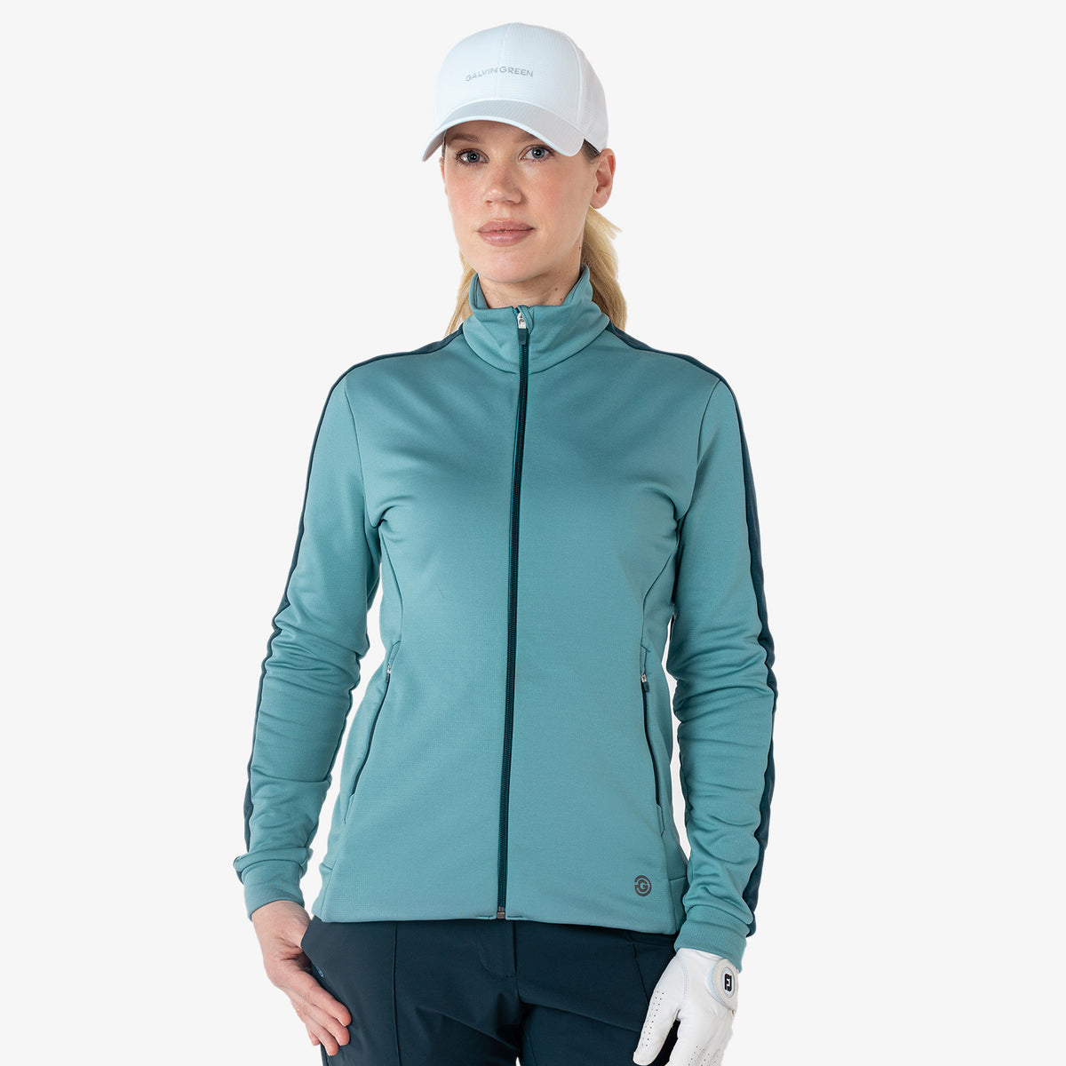Galvin Green Ladies Full-Zip INSULA Golf Jacket with Smart Navy Details
