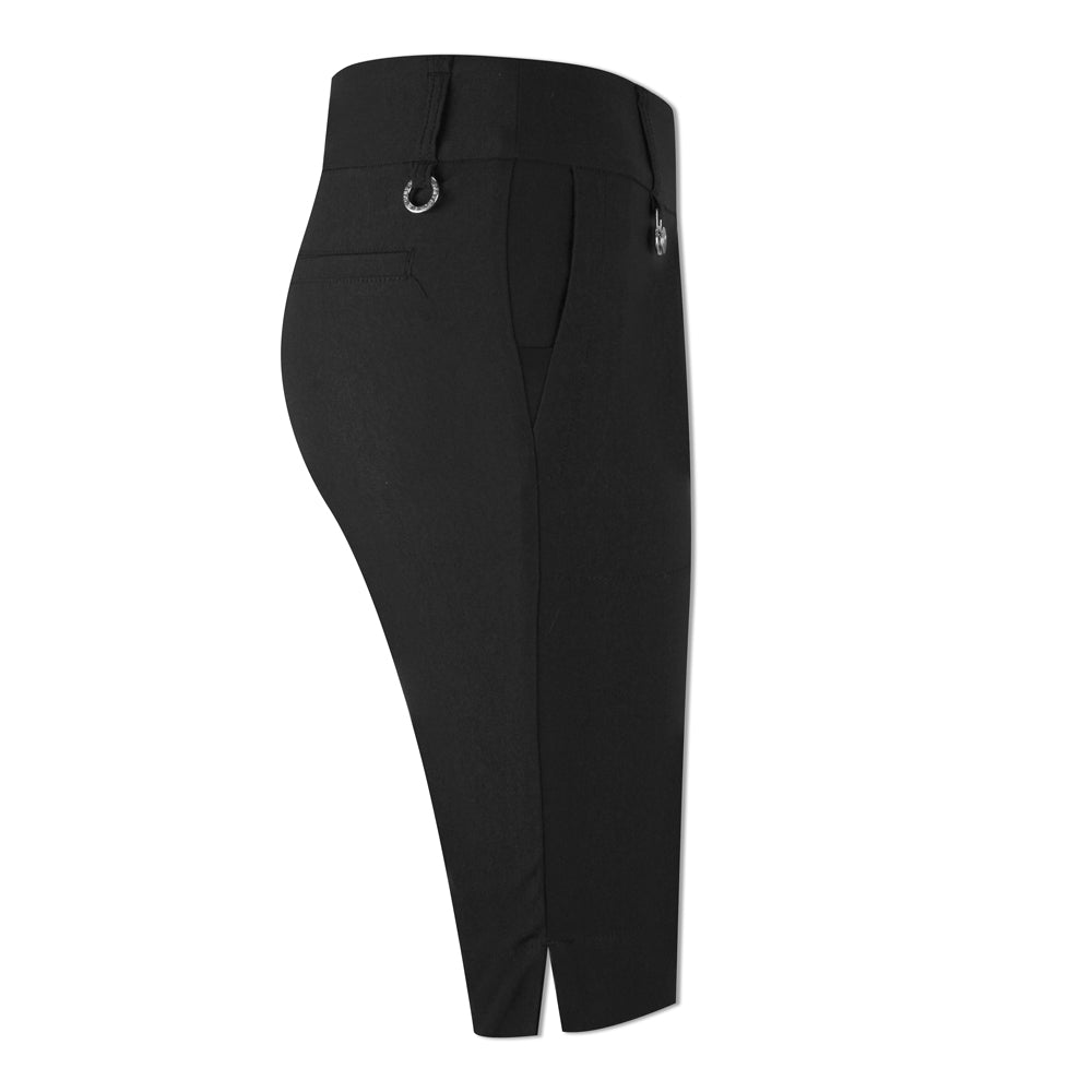 Daily Sports Ladies Pull-On City Shorts with Super-Stretch Finish in Black