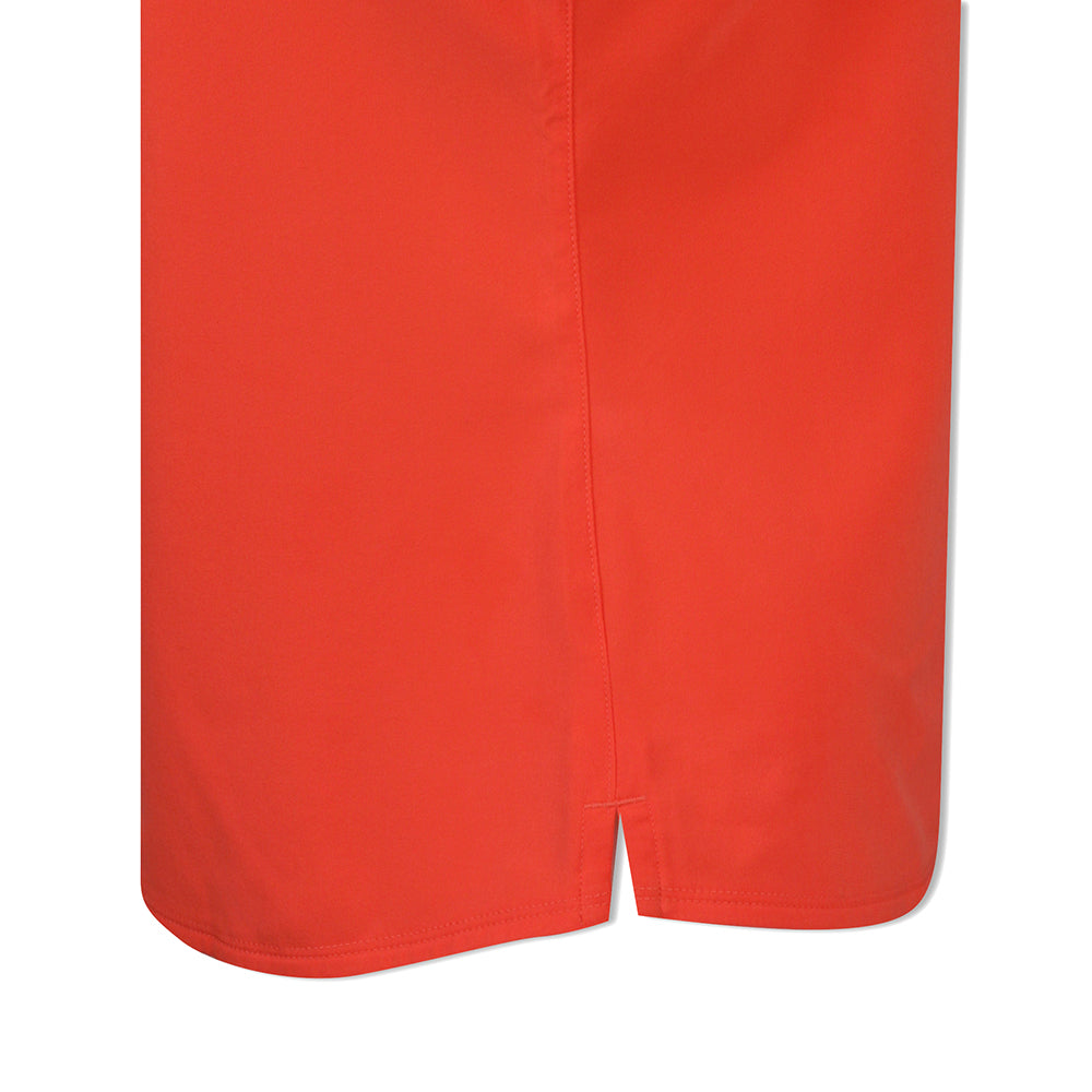 Puma Ladies Sleeveless Mesh Panel Polo in Hot Coral - Last One Medium Only Left