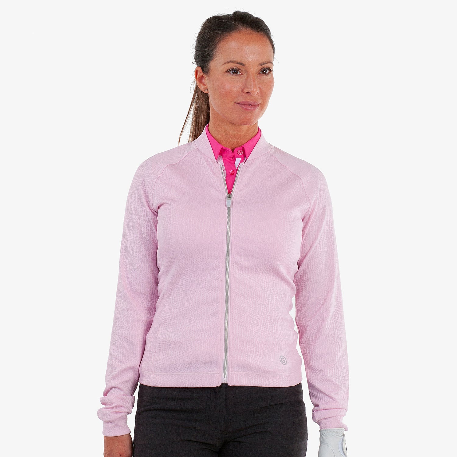 Galvin Green Women's Textured Jacket - Sleek INSULA Warmth with a Refined Feminine Silhouette