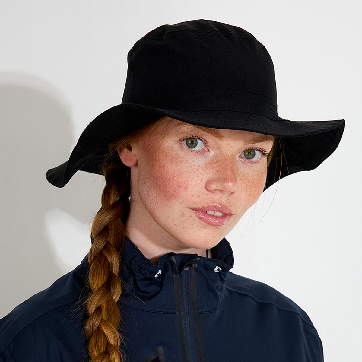 Abacus Black Waterproof Golf Hat 