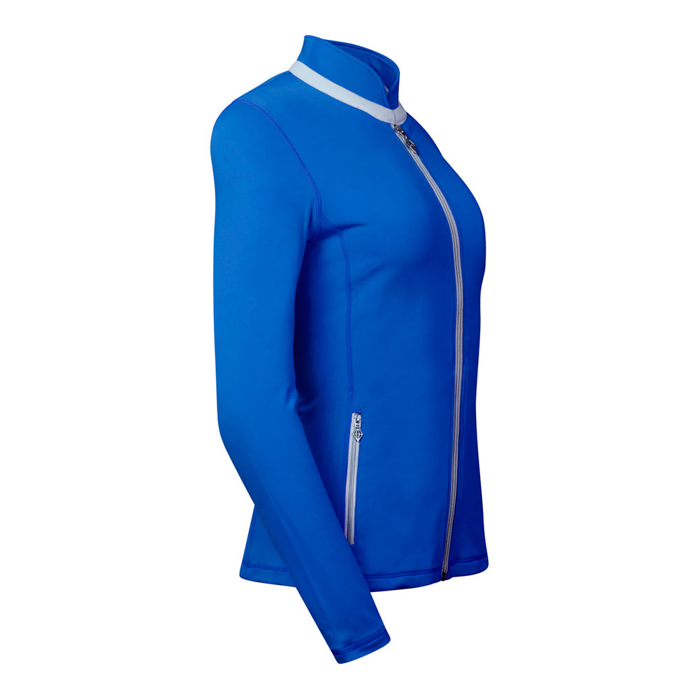 Pure Golf Ladies Mid-Layer Stretch Jacket in Royal Blue