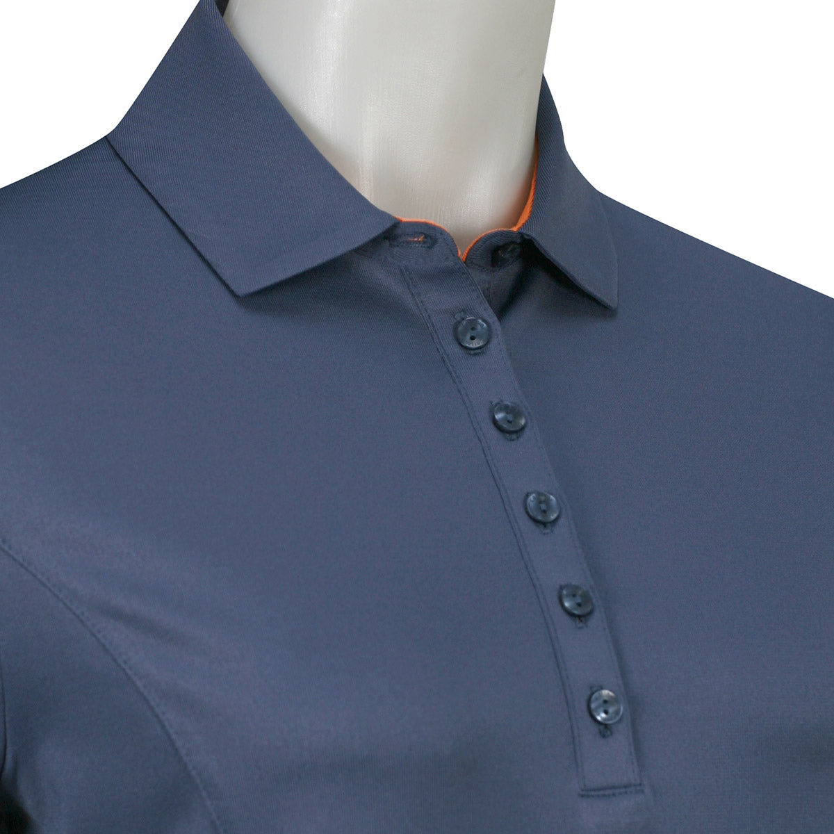 Callaway Ladies Short Sleeve Colorblock Golf Polo in Blue Indigo