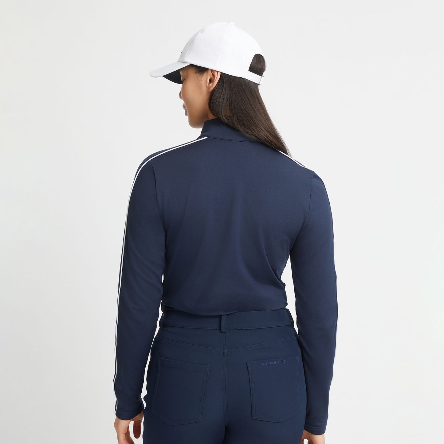 Rohnisch Ladies Thermal Brushed Back Navy Golf Mid-layer