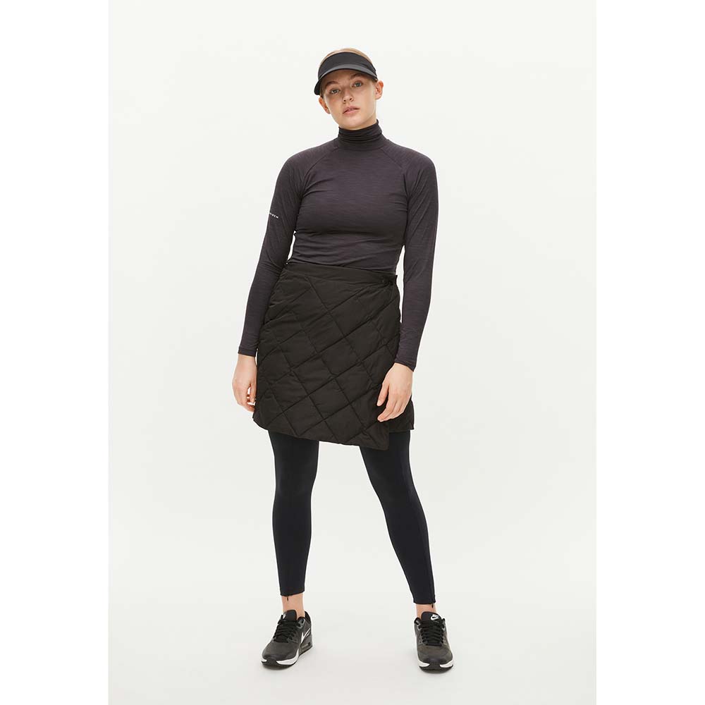 Rohnisch Ladies Quilted Wrap Golf Skirt in Black