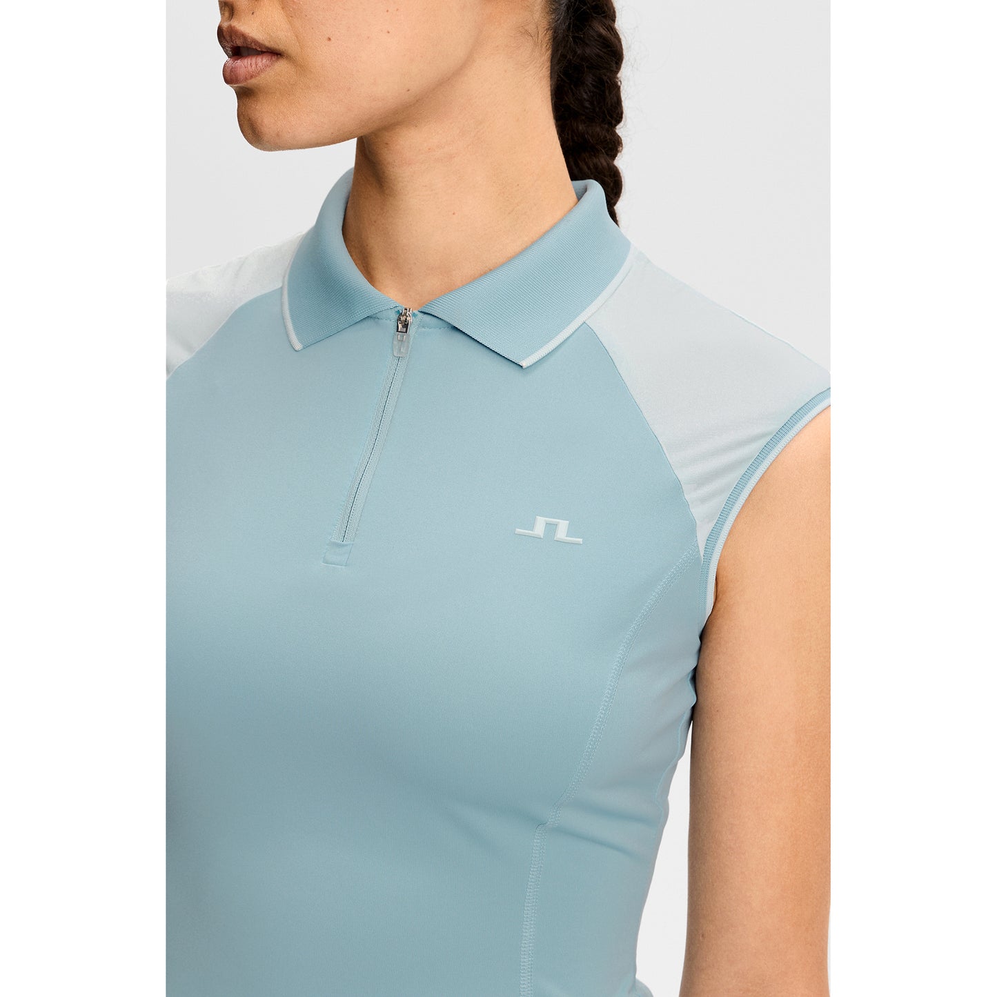 J.Lindeberg Ladies Cap Sleeve Polo for Graceful Performance, On the Course & Beyond