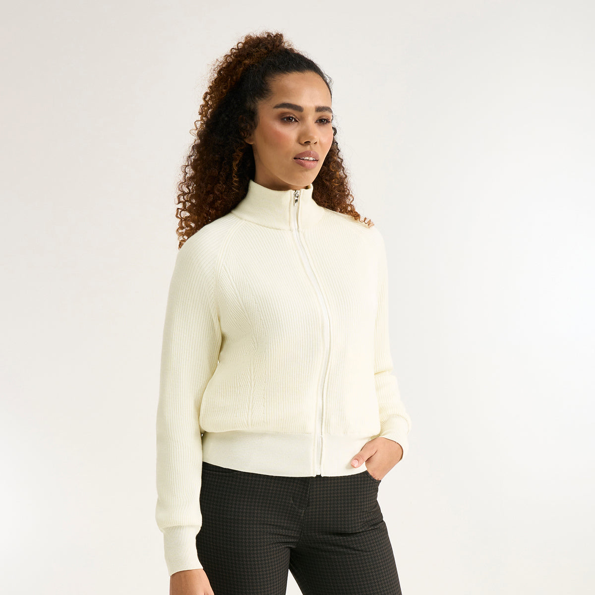 PING Ladies Full-Zip Lined Golf Sweater