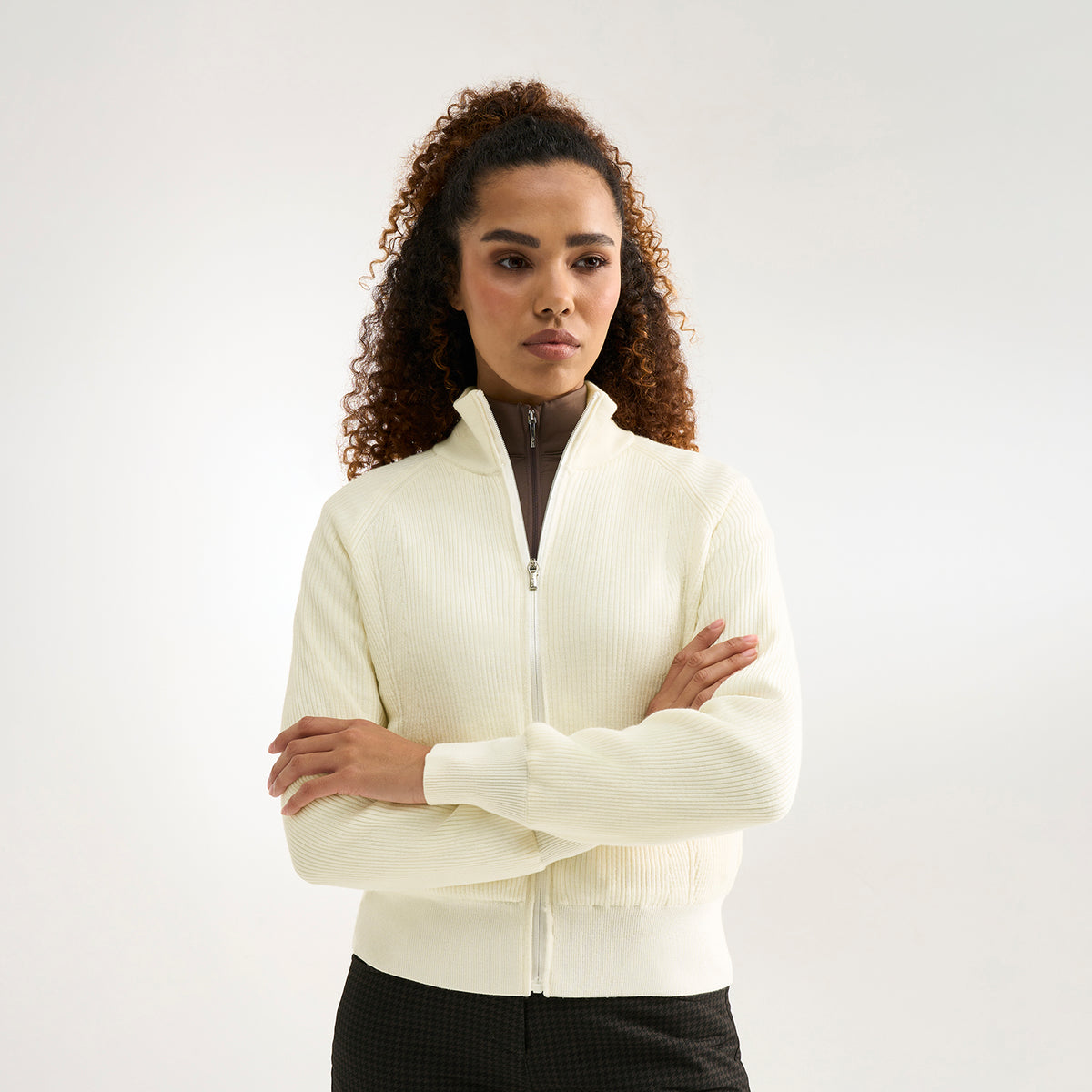 PING Ladies Full-Zip Lined Golf Sweater