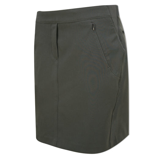 Nivo Ladies Essential Pull-On Skort with Slim Fit in Charcoal - Last One Size 8 Only Left