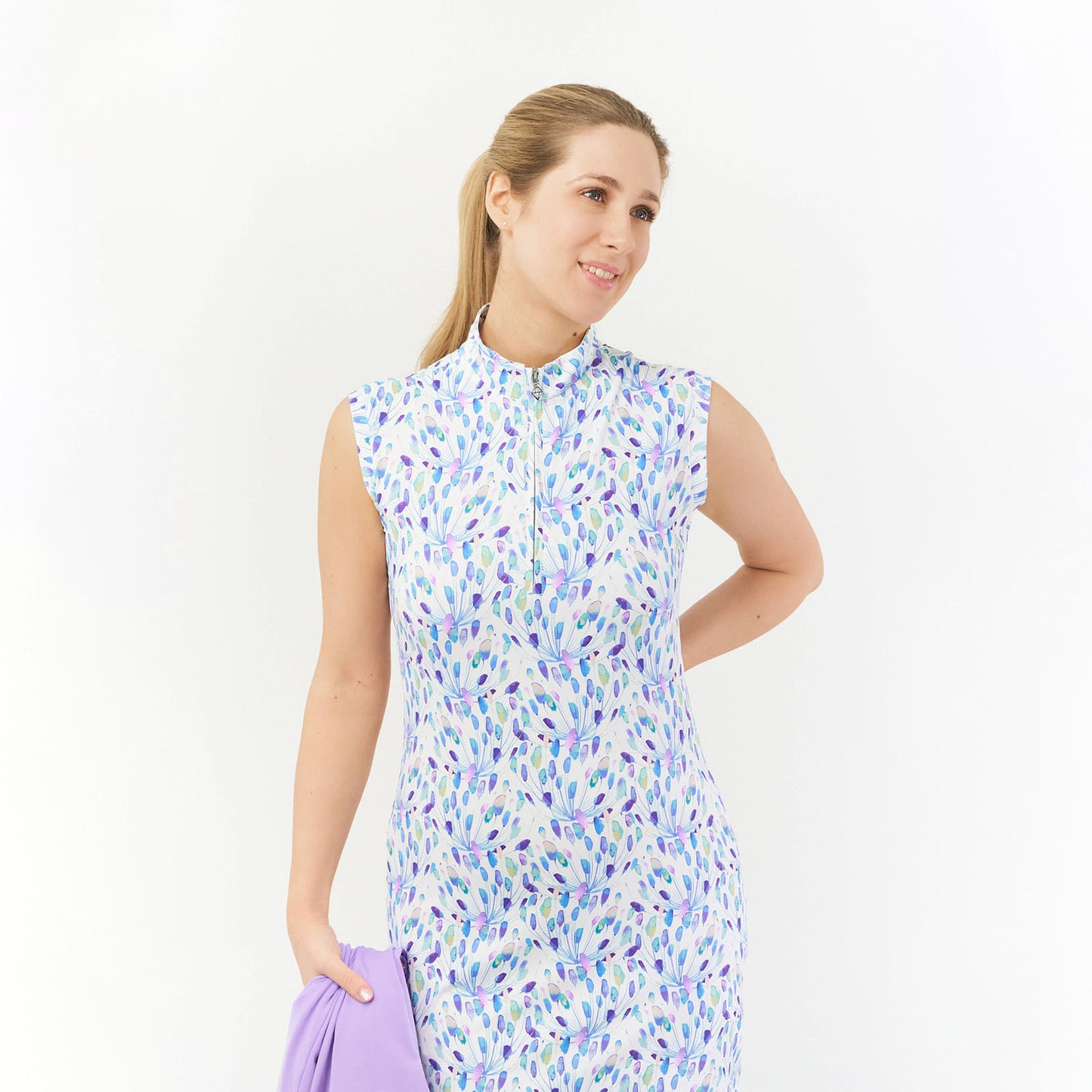 Pure Sleeveless Opal Wish Print Dress with UPF35 Sun Protection